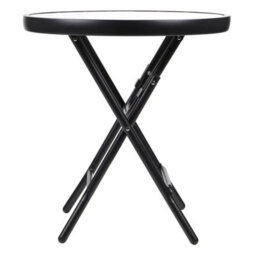 Taylor & Brown 48Cm Folding Drinks Side Table, Foldable Coffee Table, Outdoor Garden Table, Small Patio Table (Lattice - Round) - thumbnail 5