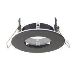 Luminosa Lighting Luminosa Speculo Bathroom Recessed Fixed Matt Black Paint & Clear Glass Ip65 - thumbnail 1