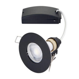 Luminosa Lighting Luminosa Speculo Bathroom Recessed Fixed Matt Black Paint & Clear Glass Ip65 - thumbnail 5