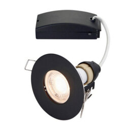 Luminosa Lighting Luminosa Speculo Bathroom Recessed Fixed Matt Black Paint & Clear Glass Ip65 - thumbnail 4