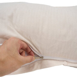 Living And Home Off-White, Removable And Washable Chenille Cushion Headboard Pillow, 150Cm W X 60Cm H - thumbnail 8