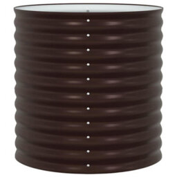 Berkfield Modern Garden Raised Bed Brown 80 X 80 X 81 Cm Steel - thumbnail 7