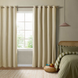 furn. Furn The Ultimate Blackout Eyelet Curtain Pair, Custard Cream, (W) 229Cm X (D) 137Cm - thumbnail 2