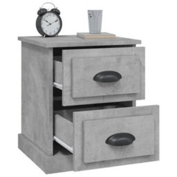 Berkfield Bedside Cabinets 2 Pcs Concrete Grey 39X39X47.5 Cm Engineered Wood - thumbnail 6