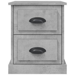 Berkfield Bedside Cabinets 2 Pcs Concrete Grey 39X39X47.5 Cm Engineered Wood - thumbnail 8
