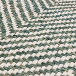 Handmade Kilim Modern Green Geometric Cotton Jute Easy To Clean Rug For Living Room And Bedroom-160Cm X 230Cm - thumbnail 2