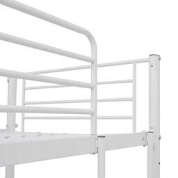 Vidaxl Bunk Bed With Table Without Mattress White Metal 90X200 Cm - thumbnail 5