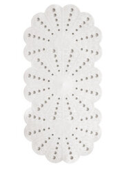 Showerdrape Petal White 740 X 360mm Anti-Slip Bath Mat