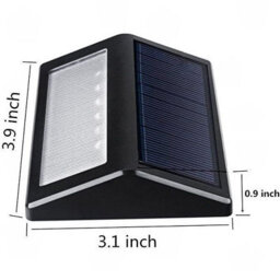 Amorly 8 Pack Solar Step Lights, 6 Led Waterproof Outdoor Deck Stair Lights, No Wiring Security Lighting For Yard, Garden, White Light - thumbnail 4