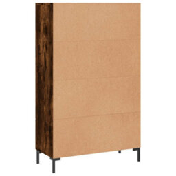 Berkfield Highboard Smoked Oak 69.5X31X115 Cm Engineered Wood - thumbnail 8