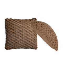 Artisan Furniture Solid Wood Myra Cushion Set Of 2 - Coffee - thumbnail 6