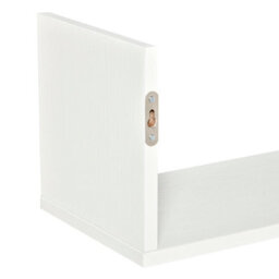Homcom Set Of 3 Wooden Floating Shelves Wall Mount Cd Dvd Storage Display White - thumbnail 9