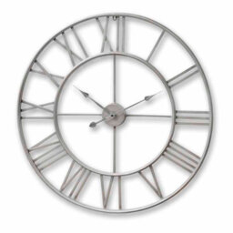 Large  Silver  Skeleton  Wall  Clock - thumbnail 1