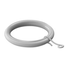 GoodHome Anafi White Curtain Ring, Pack Of 10 Compatibility- 25/28mm Curtain Pole - thumbnail 3