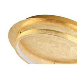 Happy Homewares Stunning Flush Mount Led Ceiling Light Fitting With Brushed Gold Foil Finish - thumbnail 3