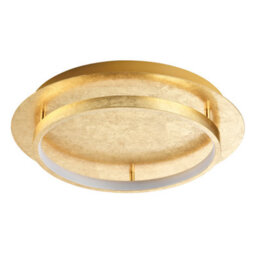 Happy Homewares Stunning Flush Mount Led Ceiling Light Fitting With Brushed Gold Foil Finish - thumbnail 2