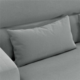 Light Grey Modern Fabric 2 Seater Loveseat Sofa Couch Futon Settee Lounge For Small Space