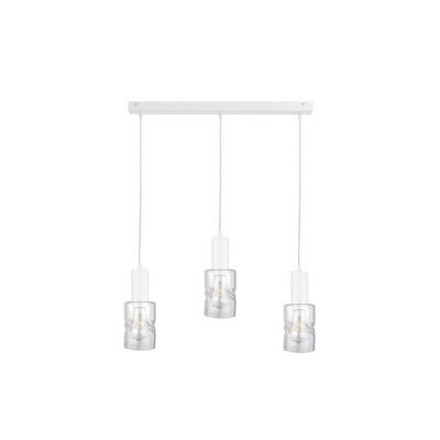 Luminosa Lighting Luminosa Cross Bar Pendant Ceiling Light White, 60Cm, 3X E27