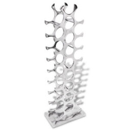 Vidaxl Wine Rack Aluminium Silver 27 Bottles Wine Racks - thumbnail 1