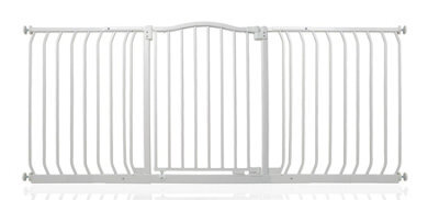 Bettacare Curved Top Dog Gate, 170Cm - 179Cm, Matt White, Pressure Fit Pet Gate For Dog And Puppy, Pet And Dog Barrier - image 1