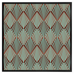 "Andrew Lee Green Geometric Rays (Picutre Frame) / 20X20"" / Grey" - thumbnail 1