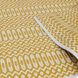 Gold Outdoor Rug, Geometric Stain-Resistant Rug For Patio Decks Garden Balcony, 2mm Modern Outdoor Rug-120Cm X 170Cm - thumbnail 5