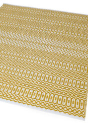 Gold Outdoor Rug, Geometric Stain-Resistant Rug For Patio Decks Garden Balcony, 2mm Modern Outdoor Rug-120Cm X 170Cm - thumbnail 4
