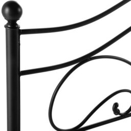 Beliani Bed Metal Lyra 160 X 200 Cm (Eu King Size) Black - thumbnail 8