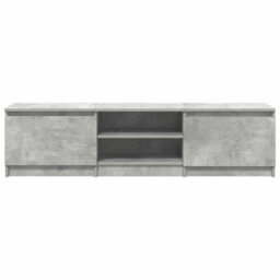 Berkfield Classic Tv Cabinet Concrete Grey 140X40X35.5 Cm Engineered Wood - thumbnail 6