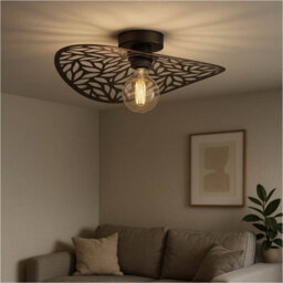 Loops 2 Pack Elegant Modern Design Bronze Ceiling Light For Indoor Spaces - Semi Flush Mount - thumbnail 3