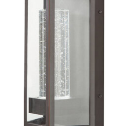 Beliani Outdoor Wall Light Led Brown Iron Glass 33 Cm With Motion Sensor - thumbnail 5