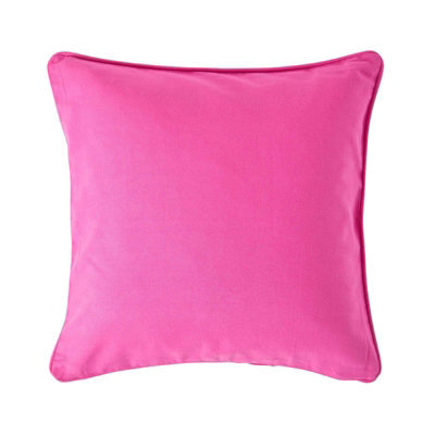 Homescapes Cotton Plain Cerise Cushion Cover, 30 X 30 Cm - image 1