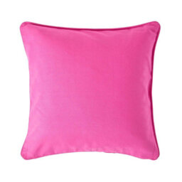 Homescapes Cotton Plain Cerise Cushion Cover, 30 X 30 Cm