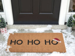 Beliani Doormat Palakpakin Natural 55 X 120 Cm Christmas Motif Coir - thumbnail 2