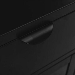 Berkfield Nightstand Black 40X30X54.5 Cm Steel And Glass - thumbnail 9