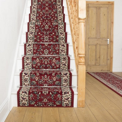 Traditional Stair Runner - Soft & Durable Carpet Runner For Stairs & Staircases, Multiple Lengths - image 1