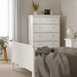 Furniture To Go Paris Chest Of 6 Drawers In White - thumbnail 7