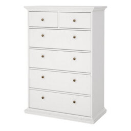 Furniture To Go Paris Chest Of 6 Drawers In White - thumbnail 3