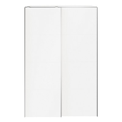 GoodHome Atomia Matt White Particle Board Wardrobe (H)2250mm (W)1500mm (D)655mm - image 1