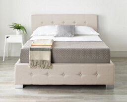Aspire End Lift Ottoman Storage Bed Super King, Beige Linen - thumbnail 4