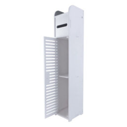 Floor Standing Waterproof Tall Bathroom Storage Cabinet - thumbnail 4