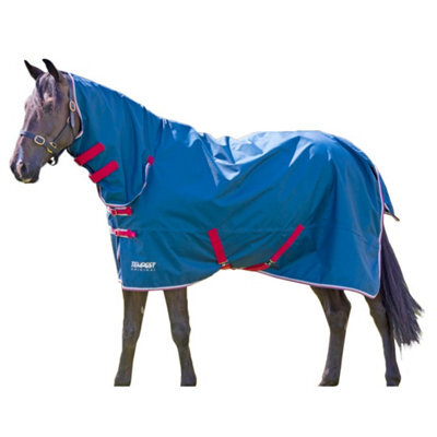 "Tempest Original Lite Combo Neck Horse Turnout Rug Teal (7 3"")" - image 1