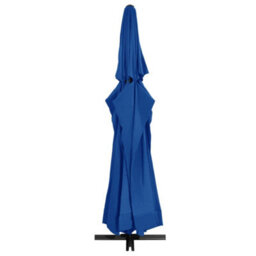Berkfield Outdoor Parasol With Aluminium Pole 600 Cm Azure Blue - thumbnail 3