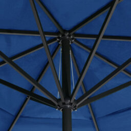 Berkfield Outdoor Parasol With Aluminium Pole 600 Cm Azure Blue - thumbnail 5