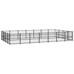 Walplus Outdoor Dog Kennel Steel 26.35 M² - thumbnail 2