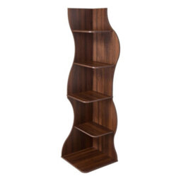 5 Tier Corner Shelf Display Bookcase Freestanding Storage Unit Home Furniture