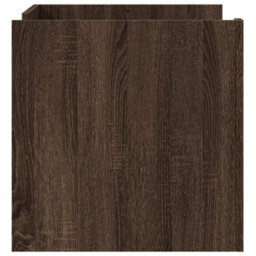 Berkfield Coffee Table Brown Oak 80X50X50 Cm Engineered Wood - thumbnail 5