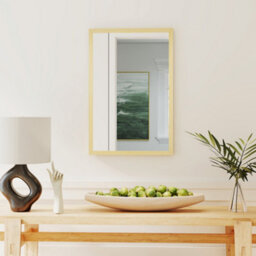 Homcom 60X40Cm Wall Bathroom Mirror For Home Decor, Vanity Mirror, Natural - thumbnail 9