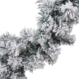 Berkfield Christmas Garland With Led Lights Green 10 M Pvc - thumbnail 5