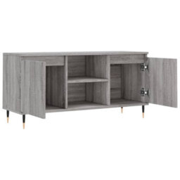 Berkfield Sturdy Tv Cabinet Grey Sonoma 104X35X50 Cm Engineered Wood - thumbnail 6